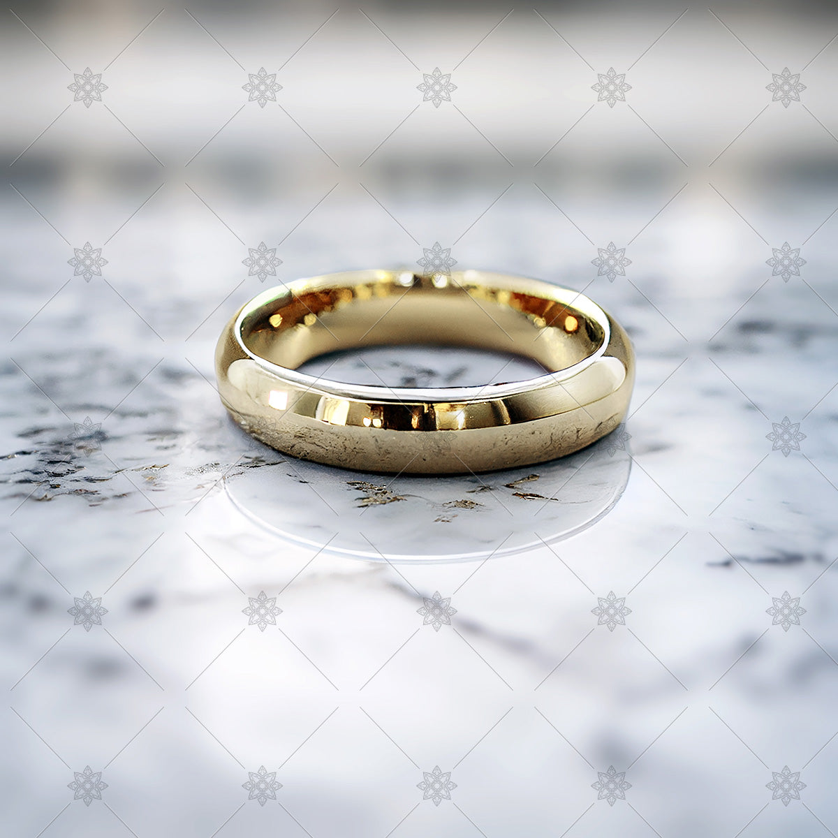 Unique Halo Engagement Ring Plain Band - Balisa II – Moissanite Rings