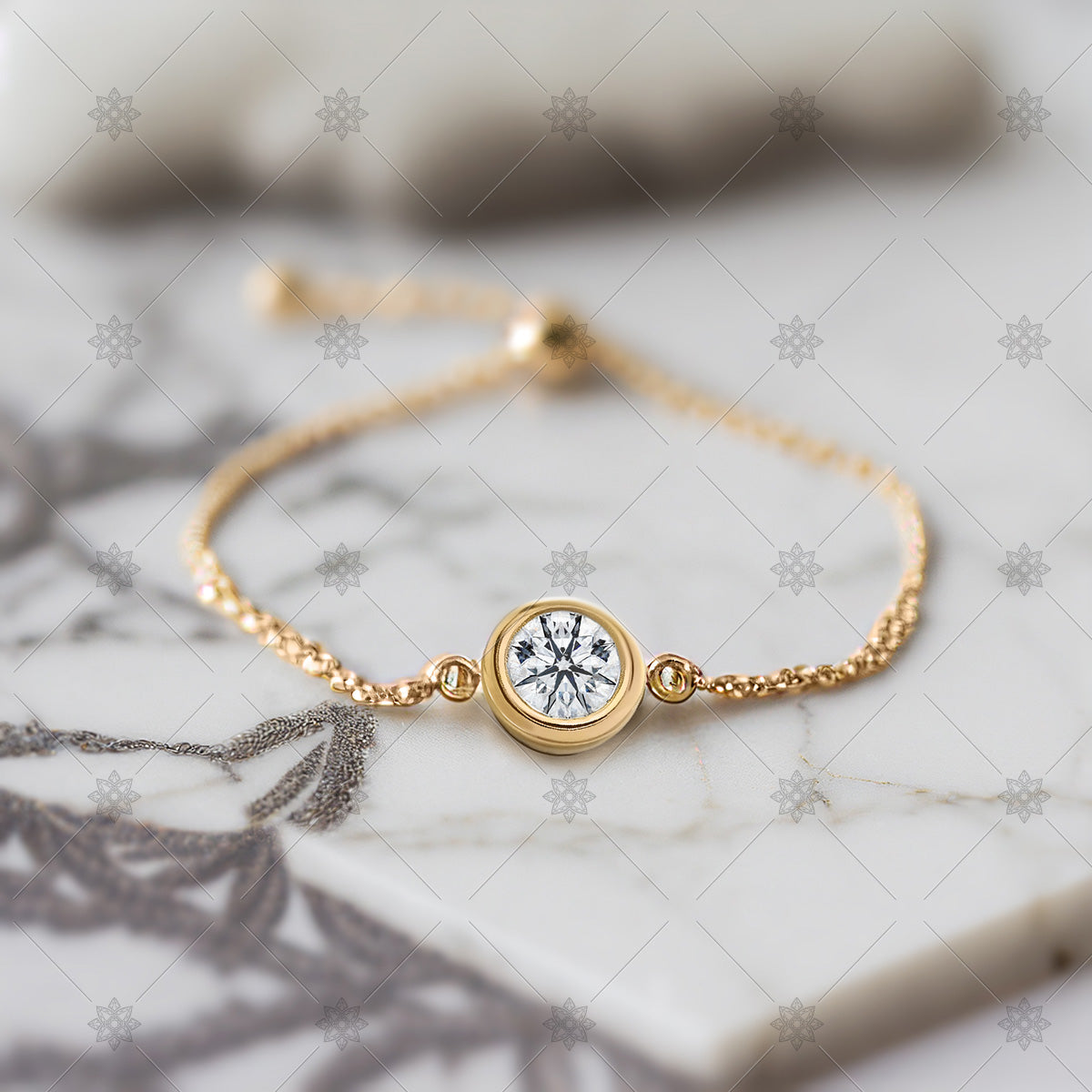 gold diamond bracelet
