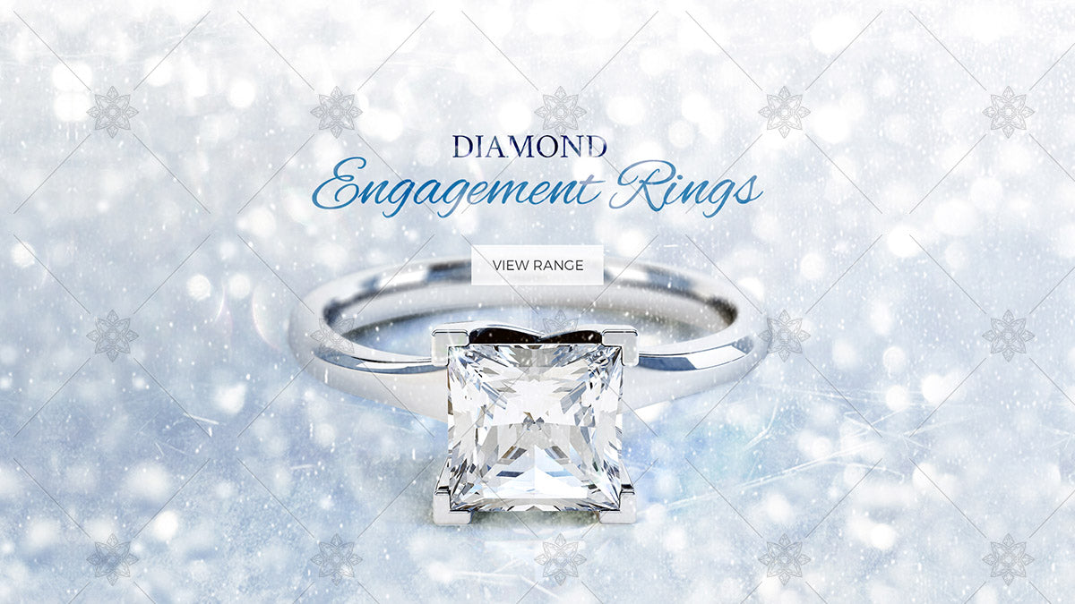 snow themed engagement ring website banner