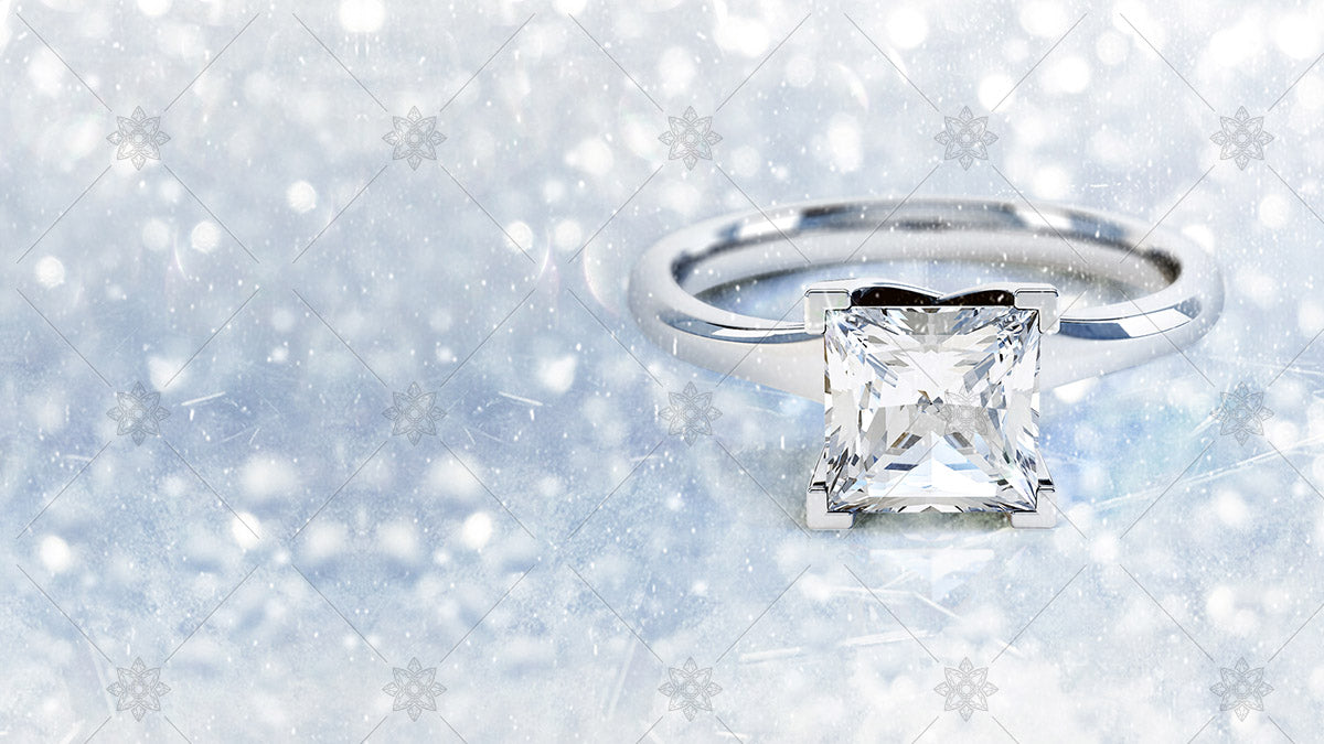 christmas themed engagement ring website banner