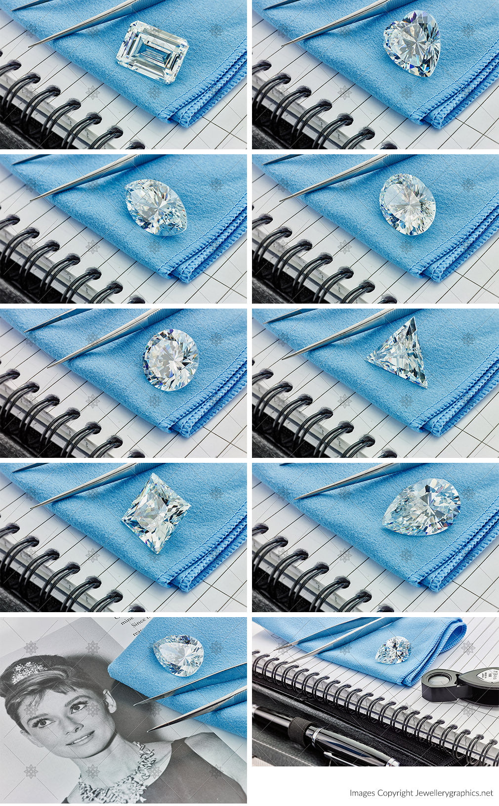 Diamond shapes marketing pack