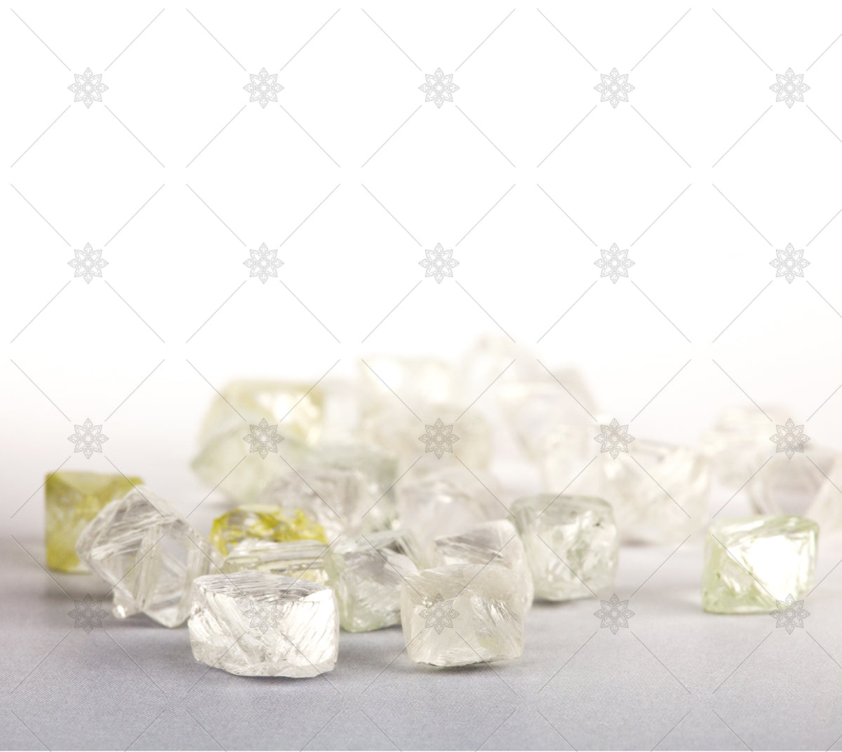 collection of rough diamonds