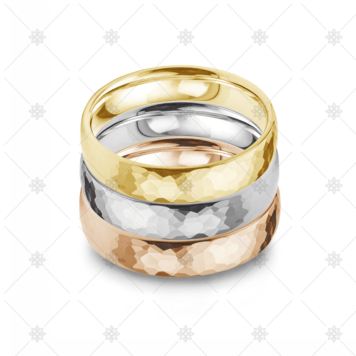Wedding ring stack stock image