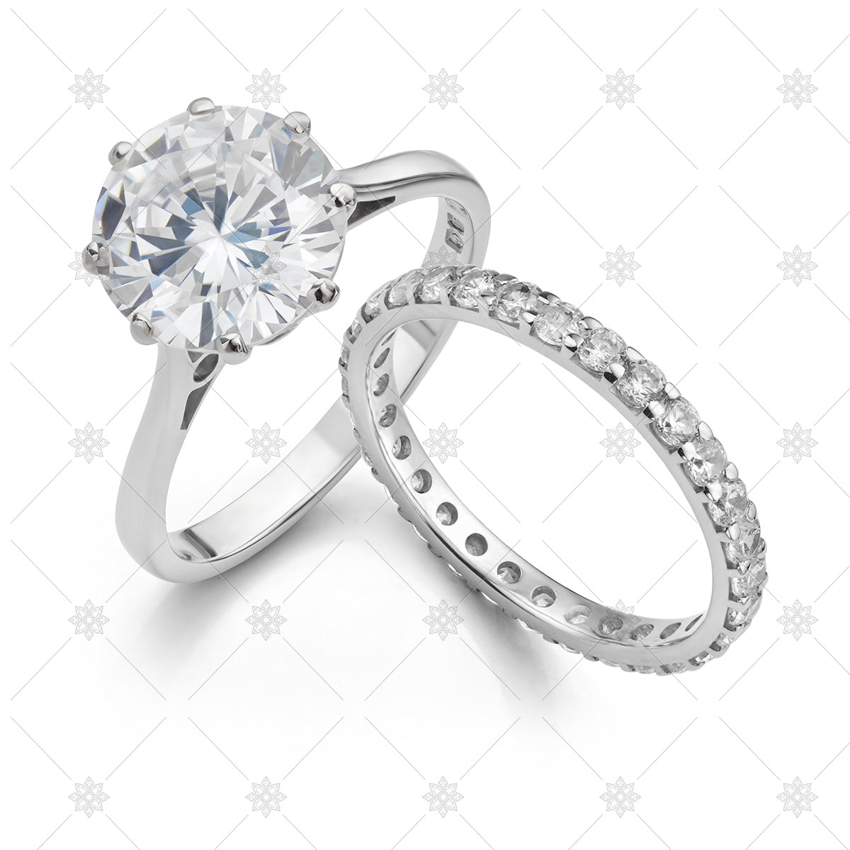 Solitaire Engagement Ring and Wedding Ring - JG5120 – JEWELLERY GRAPHICS