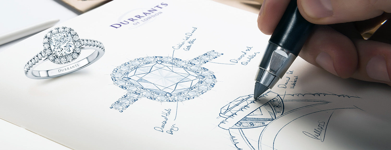 Sketches of diamond rings