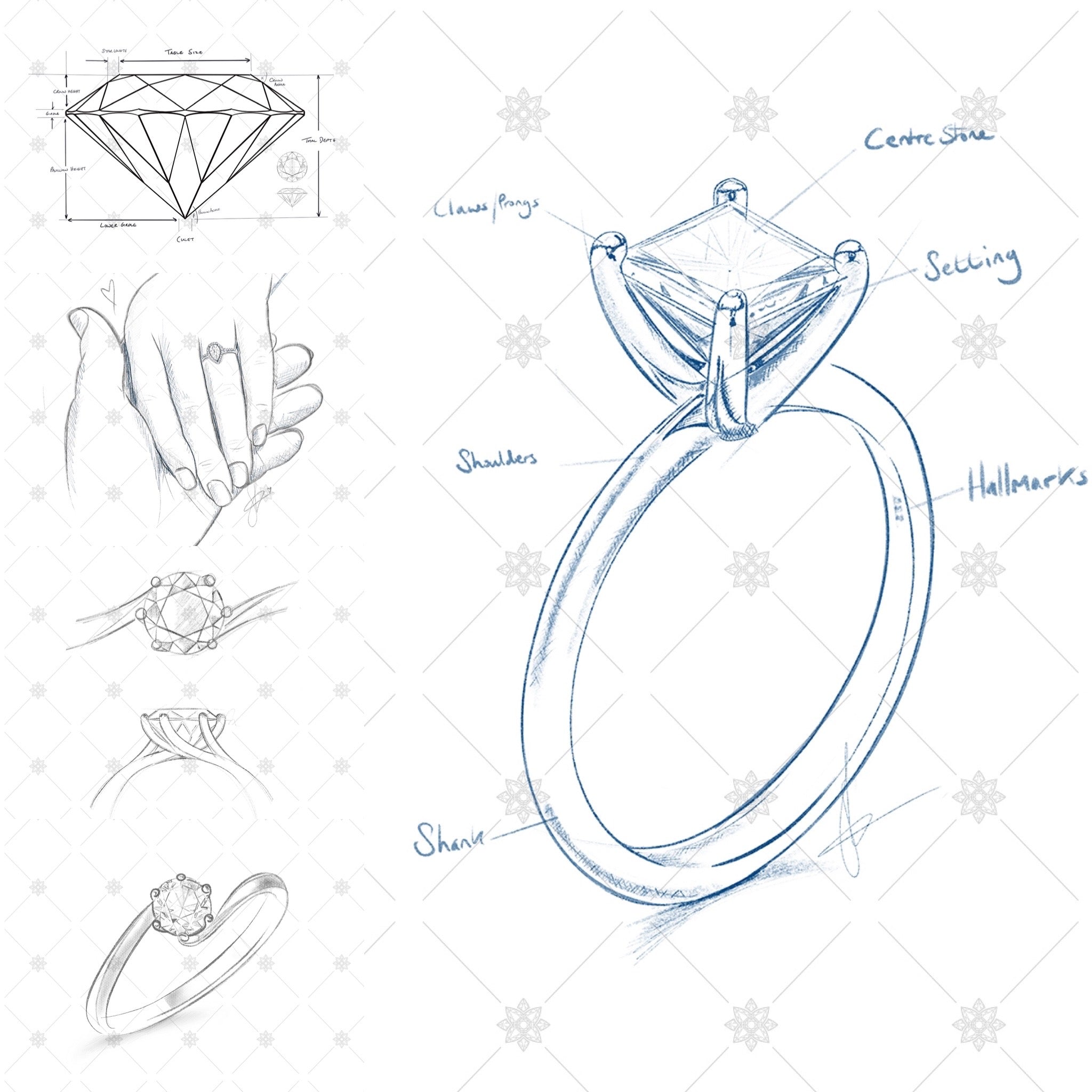 jewellery sketch pack for designers and retailers