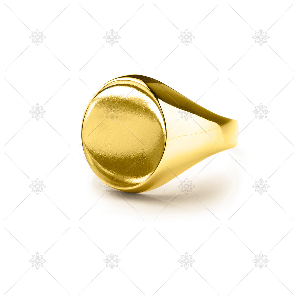 yellow gold signet ring