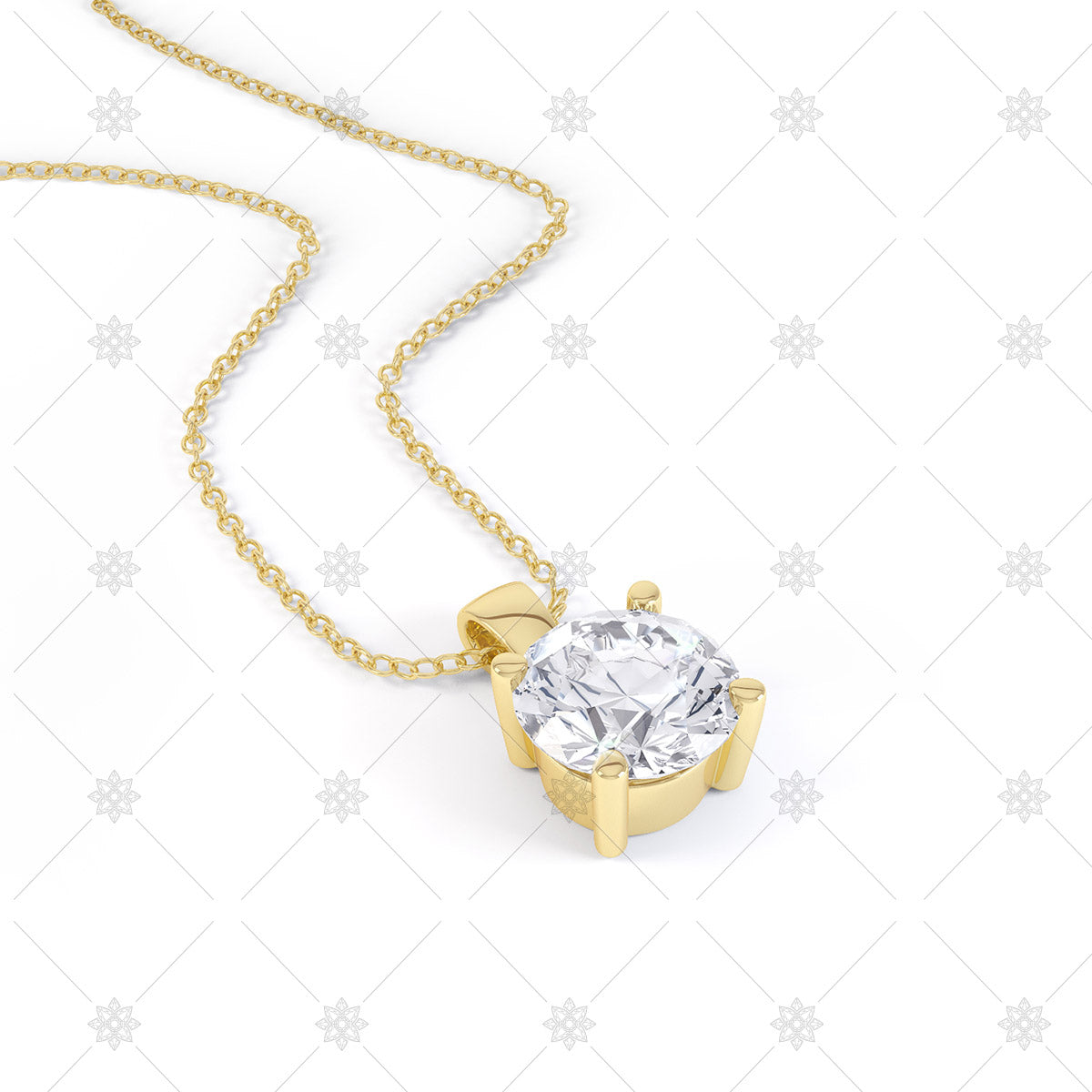 Diamond Initial Necklace and Pendant | Gold Presidents