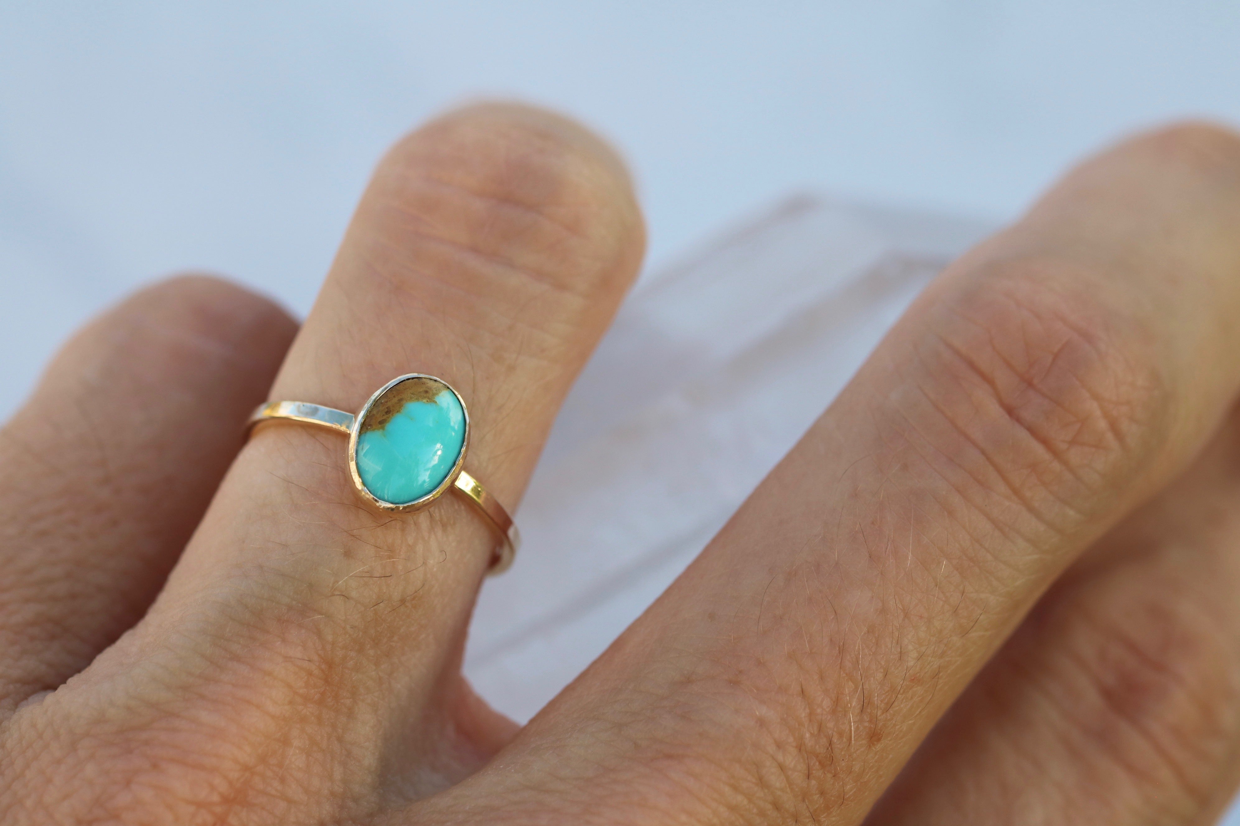 14K gold Kingsman Turquoise Ring