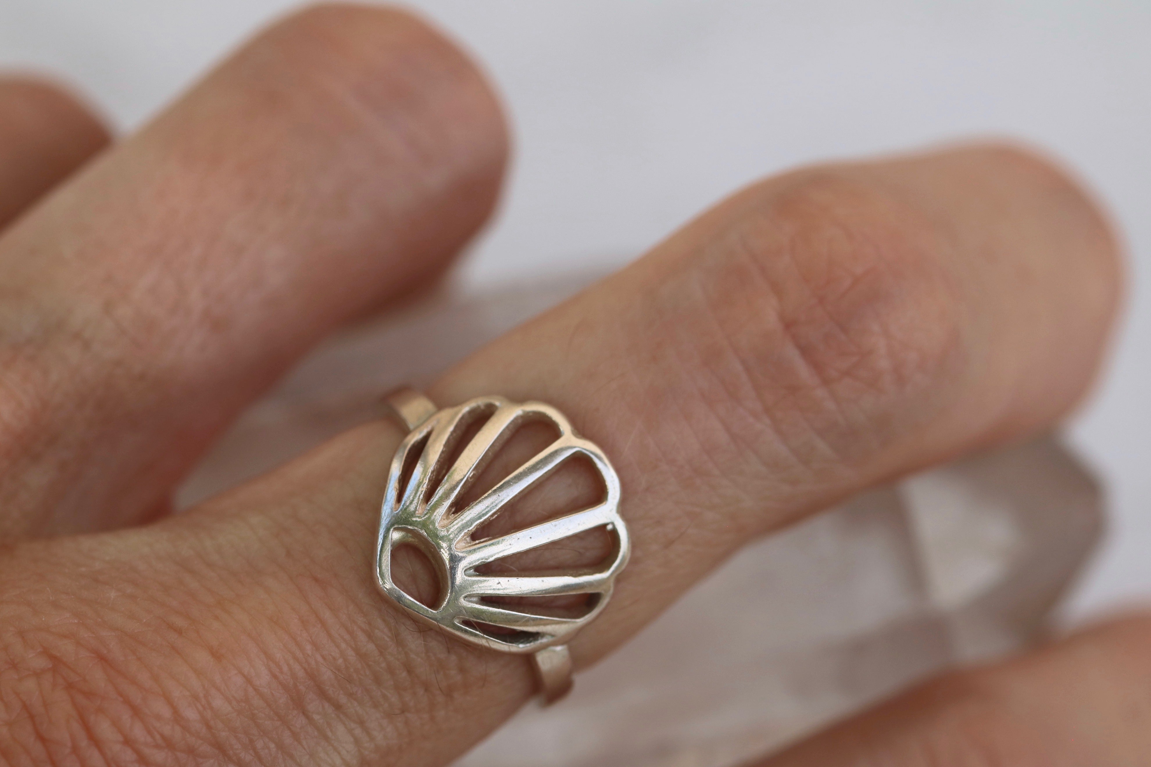 Shell Ring in SIlver
