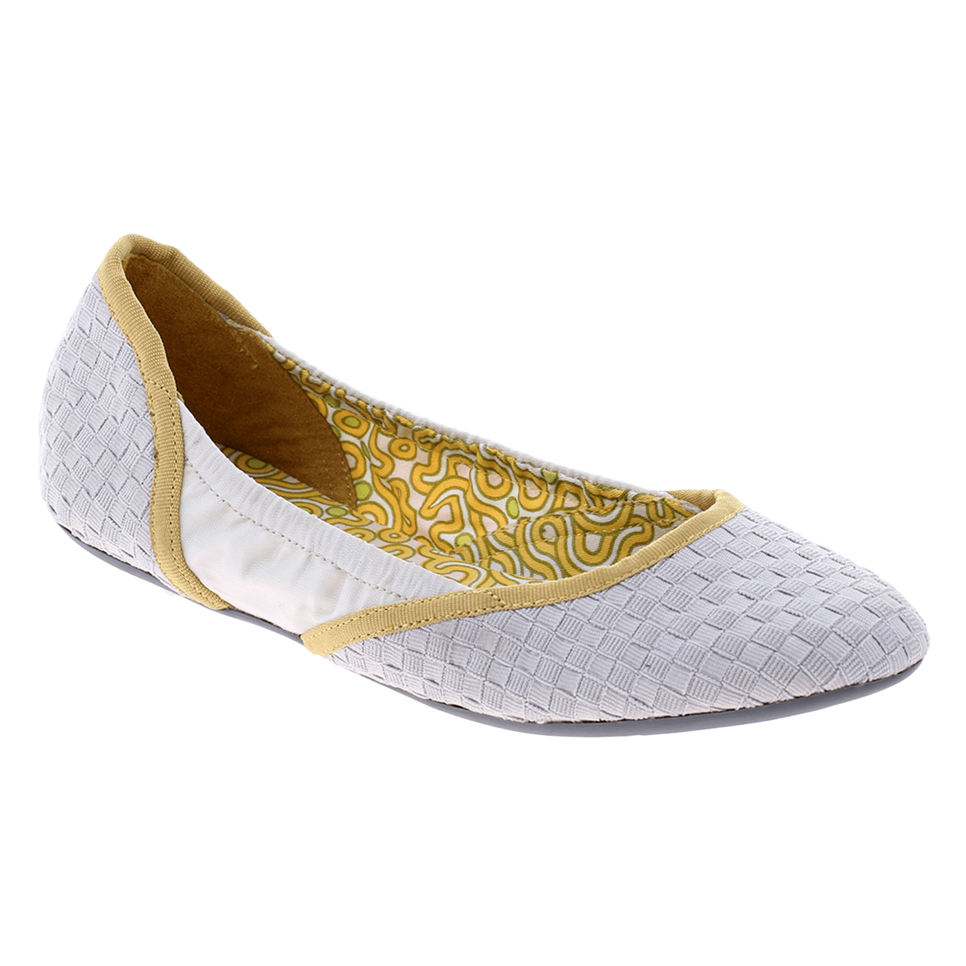 Hari Om in Light Grey Ballet Flats 