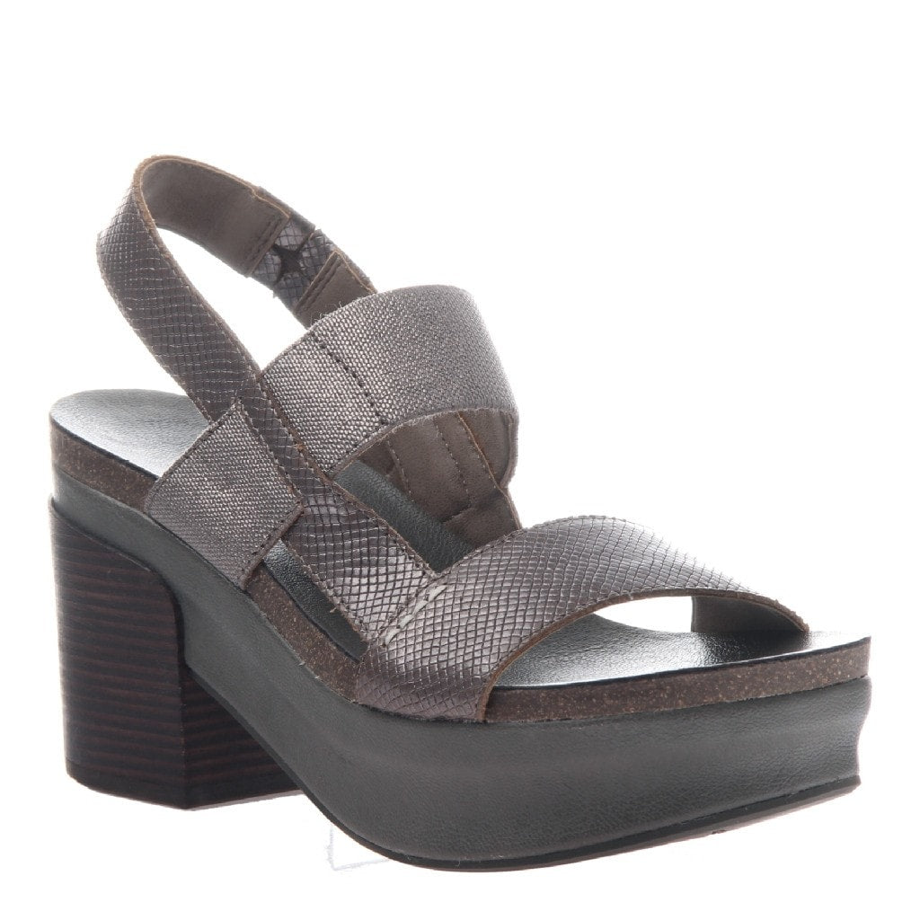 pewter wedge heels