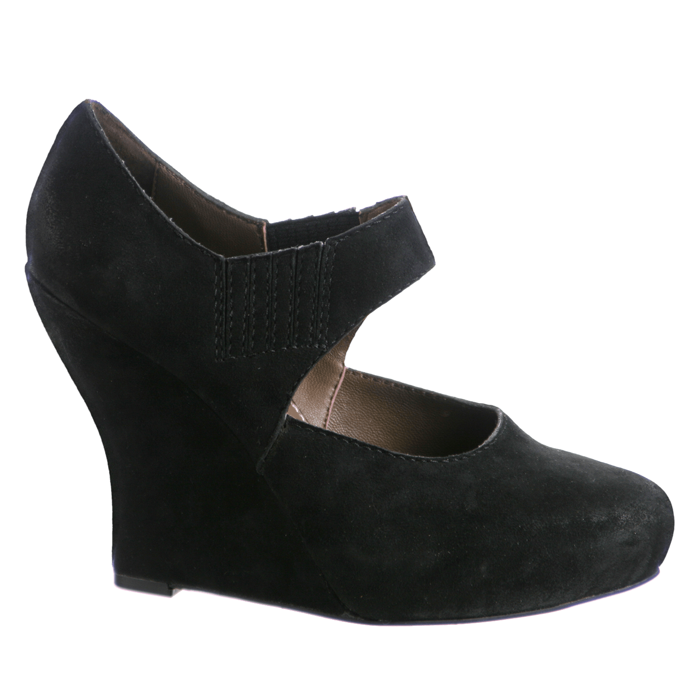 all black closed toe wedges