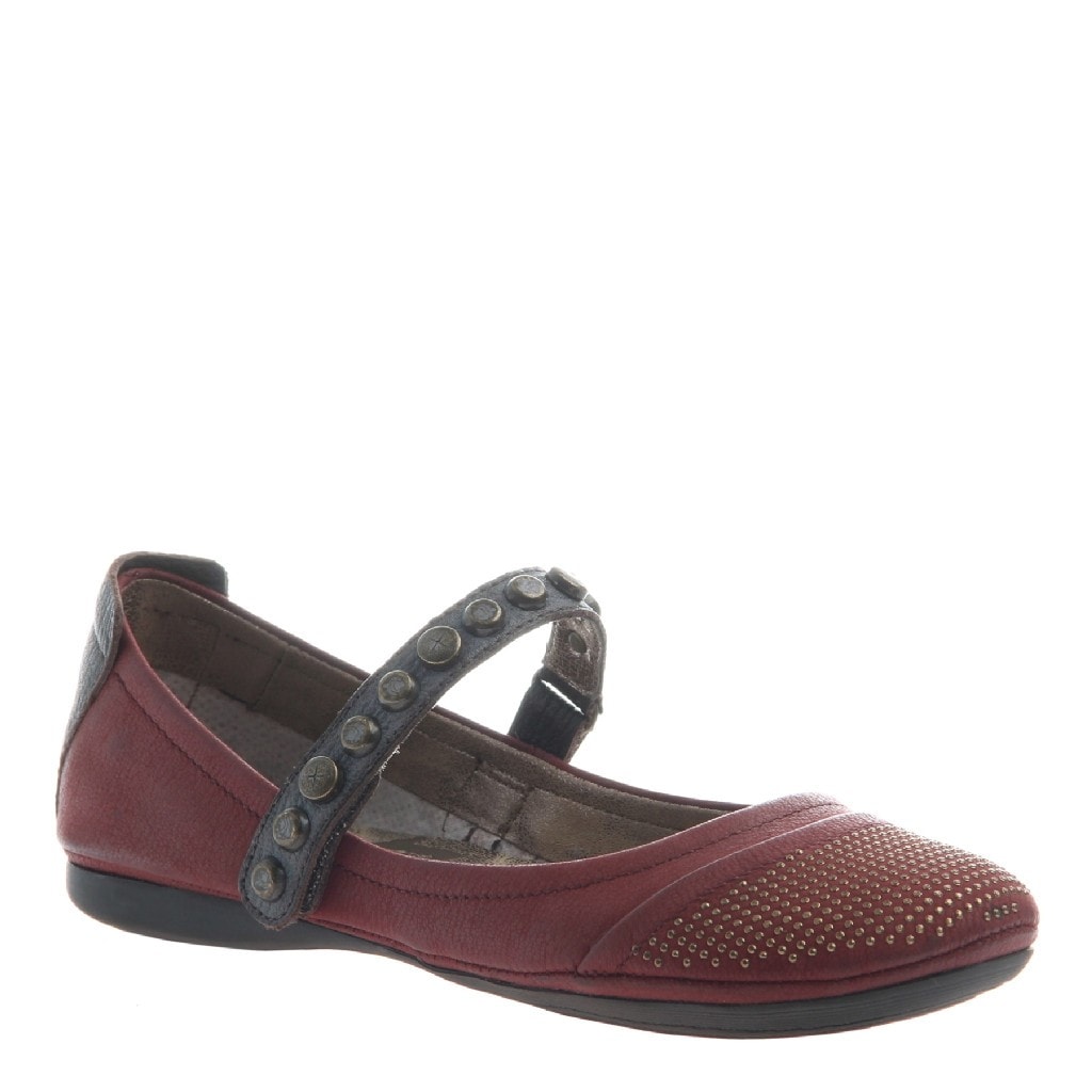 wine ballet flats