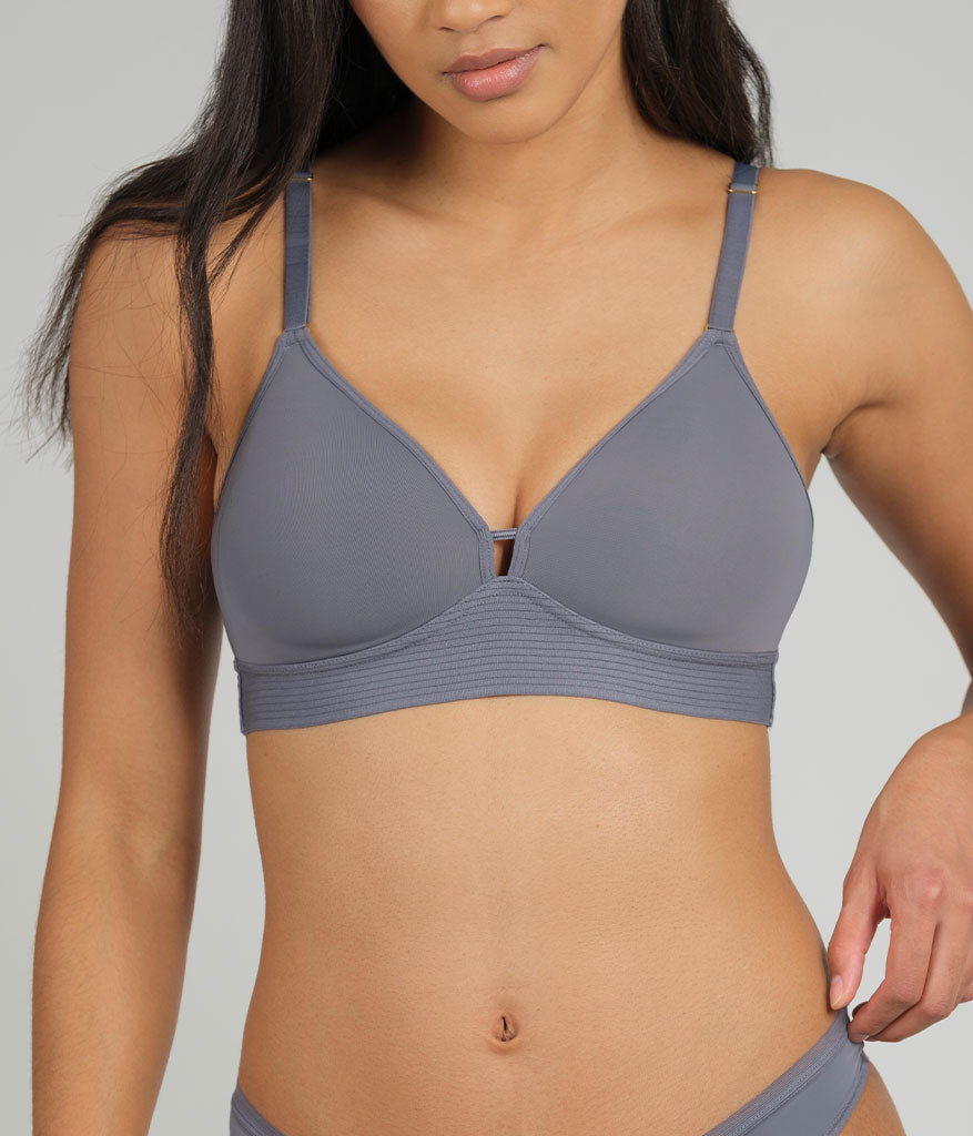 Spacer Bra- Lightly Lined Wireless Bra, Jet Black