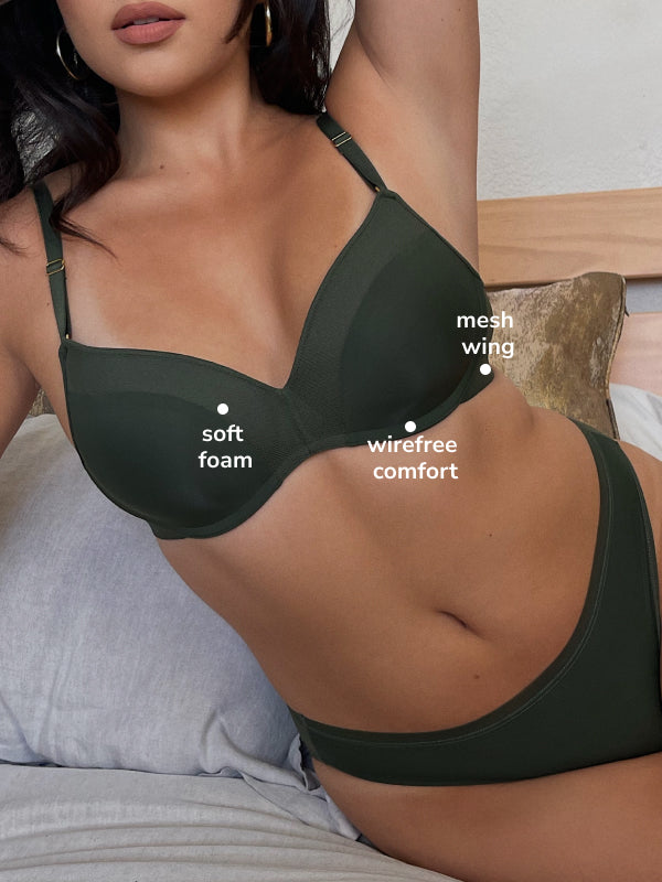 wirefree push-up bra