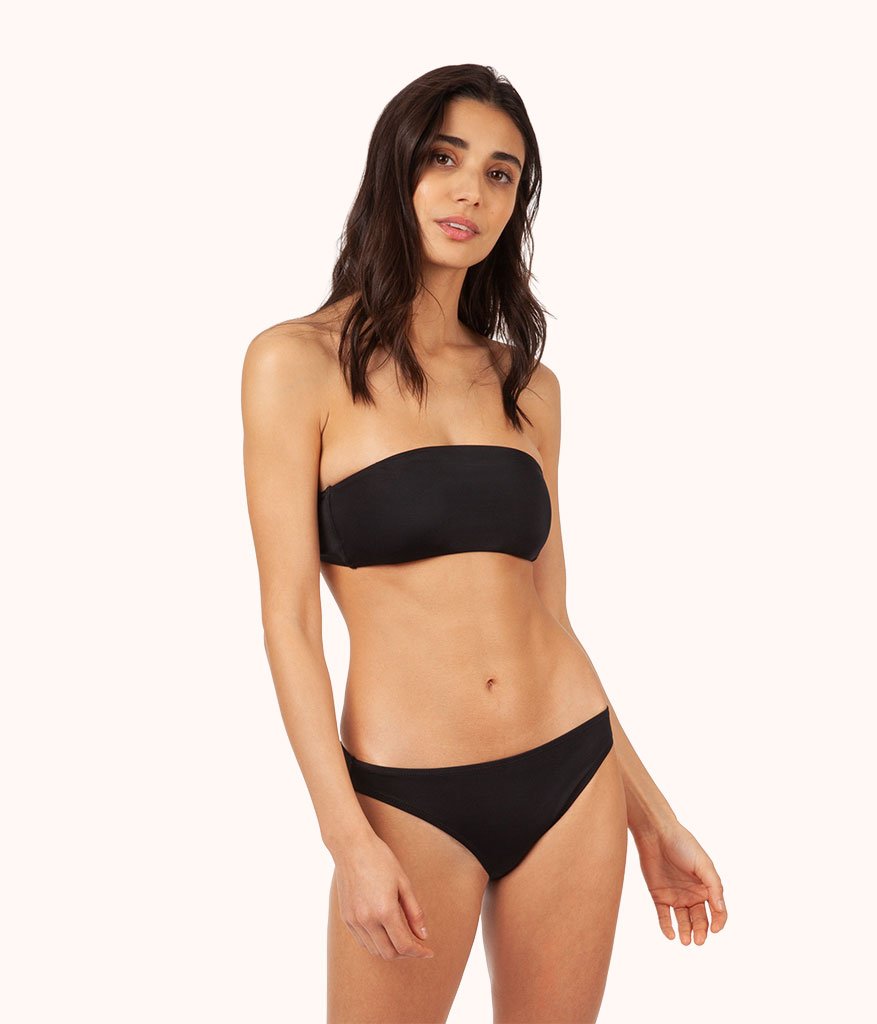 The Swim Bandeau: Jet Black