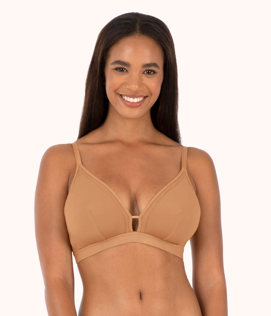 All.You.LIVELY Women's Busty Palm Lace Bralette - Burnt Orange 2 1