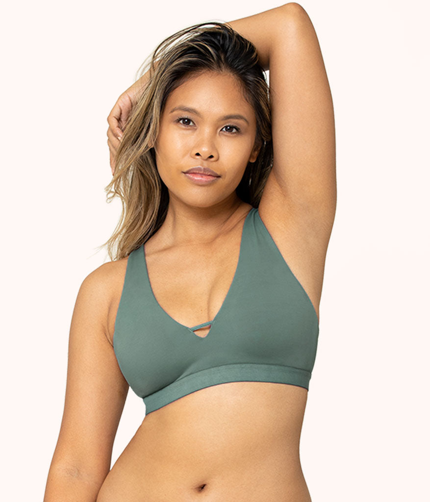 Lively The Sleep Scoop Bralette In Toasted Almond