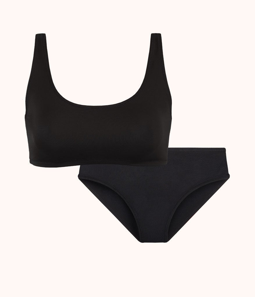 The All-You & High Waist Swim Bundle: Jet Black