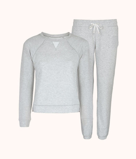 The Terry-Soft Jogger Set Bundle: Heather Gray | LIVELY