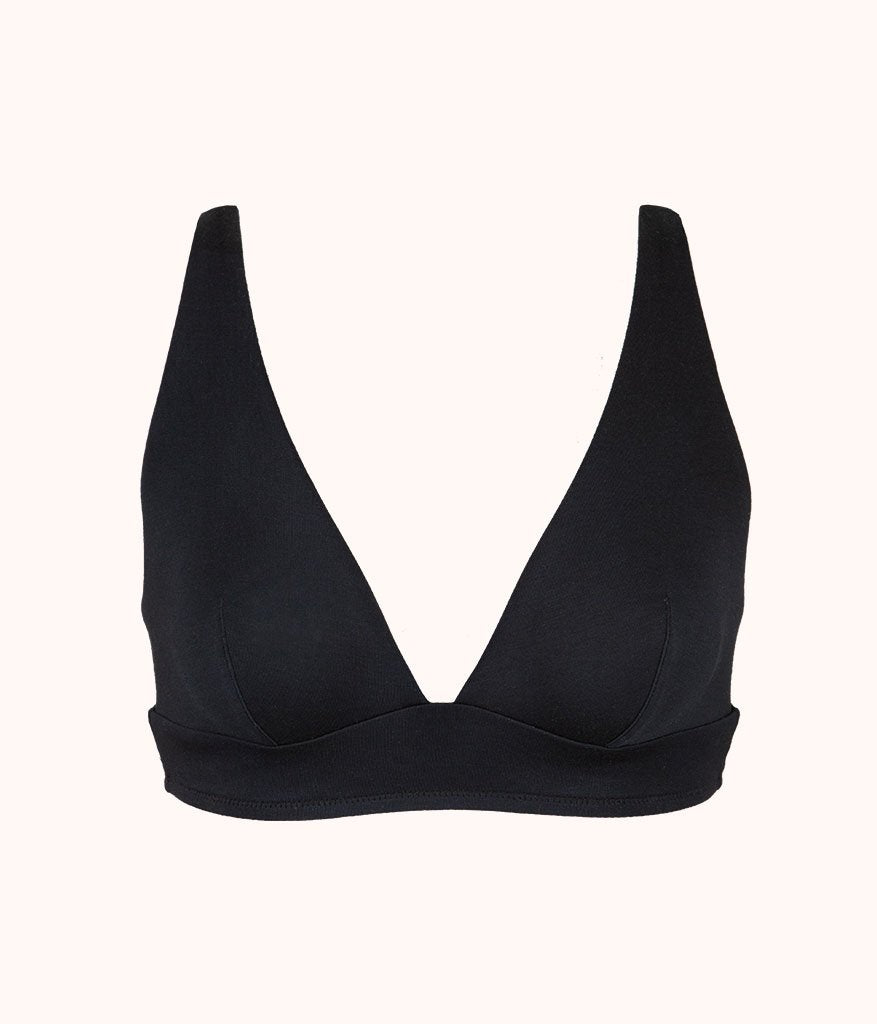 The All-Day Plunge Bralette: Jet Black | LIVELY