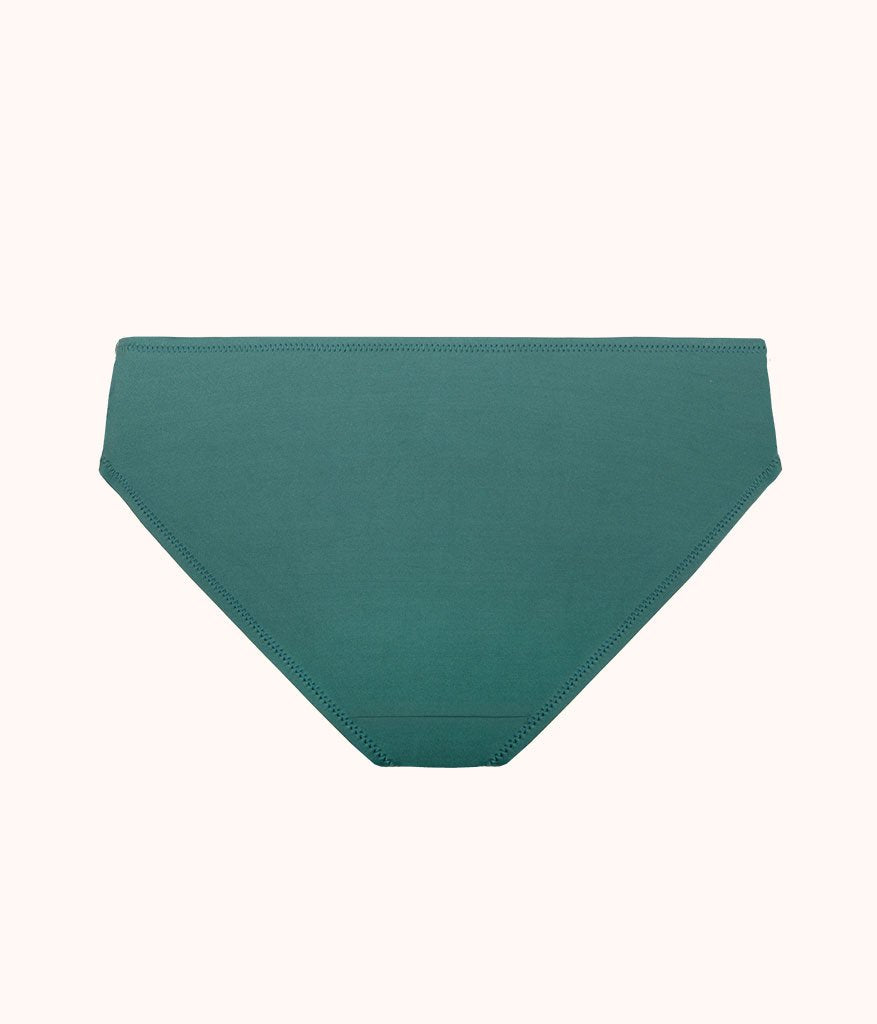 The Swim High Waist Bikini Bottom: Harbor Green