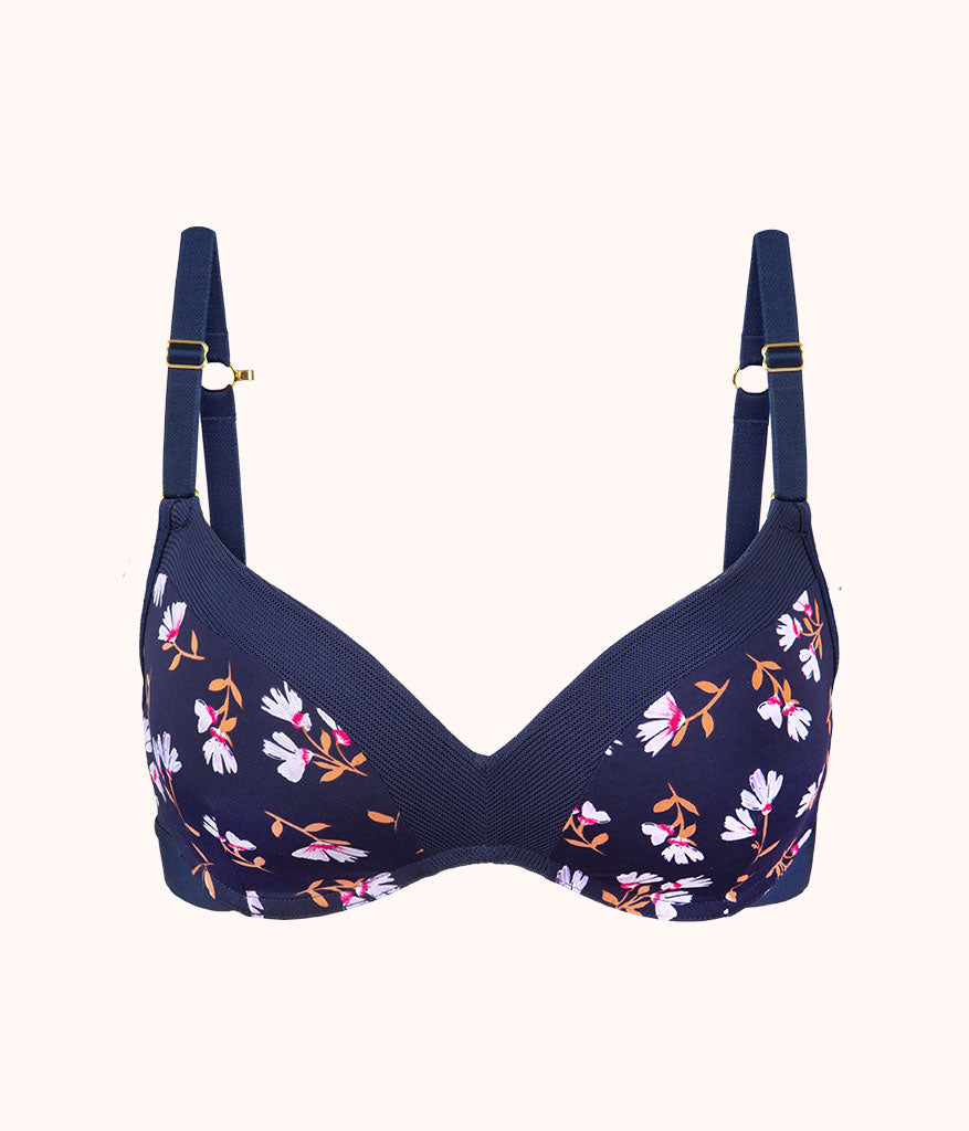 The Front Close T-Shirt Bra: Jet Black