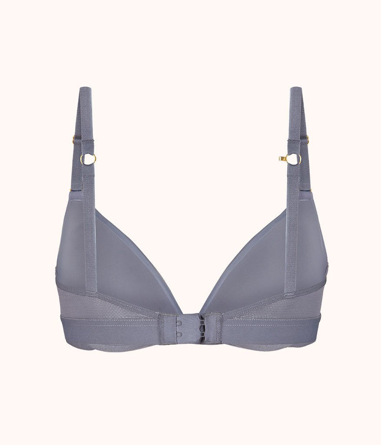 The Deep V No-Wire Push-Up: Smoke | LIVELY