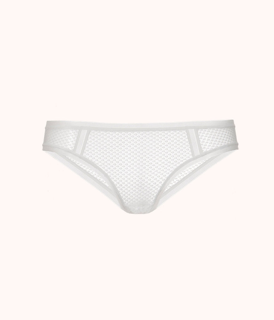 The Geo Lace Bikini - Bright White | LIVELY