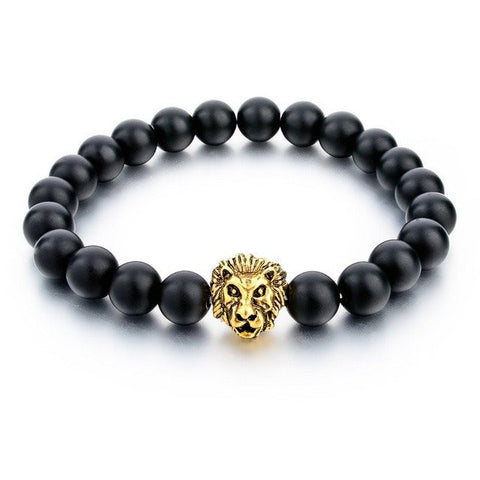 Gold Plated Lion Strand Bracelet In 7 Colors