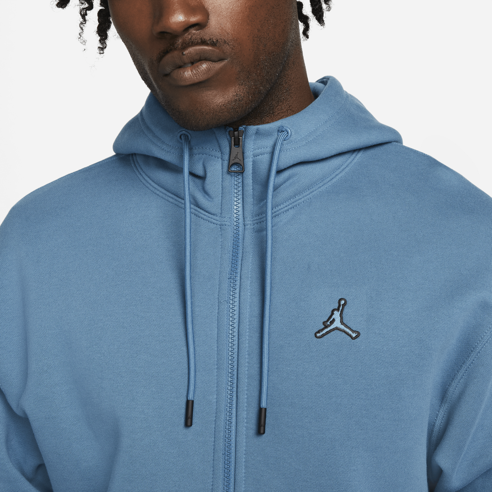 blue jordan zip up hoodie