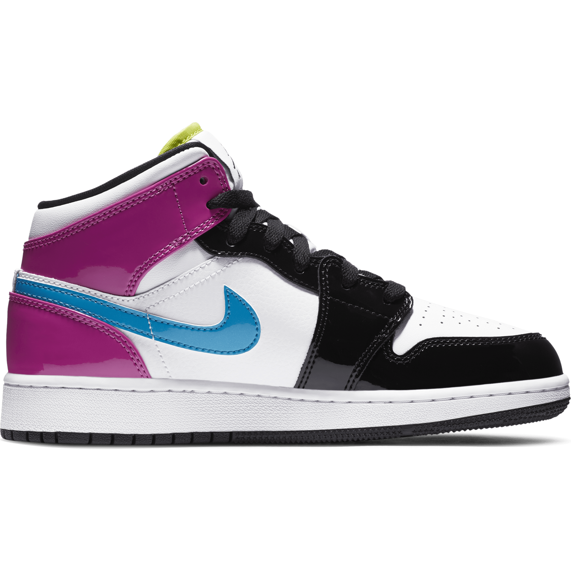 green and purple jordan 1 grade school