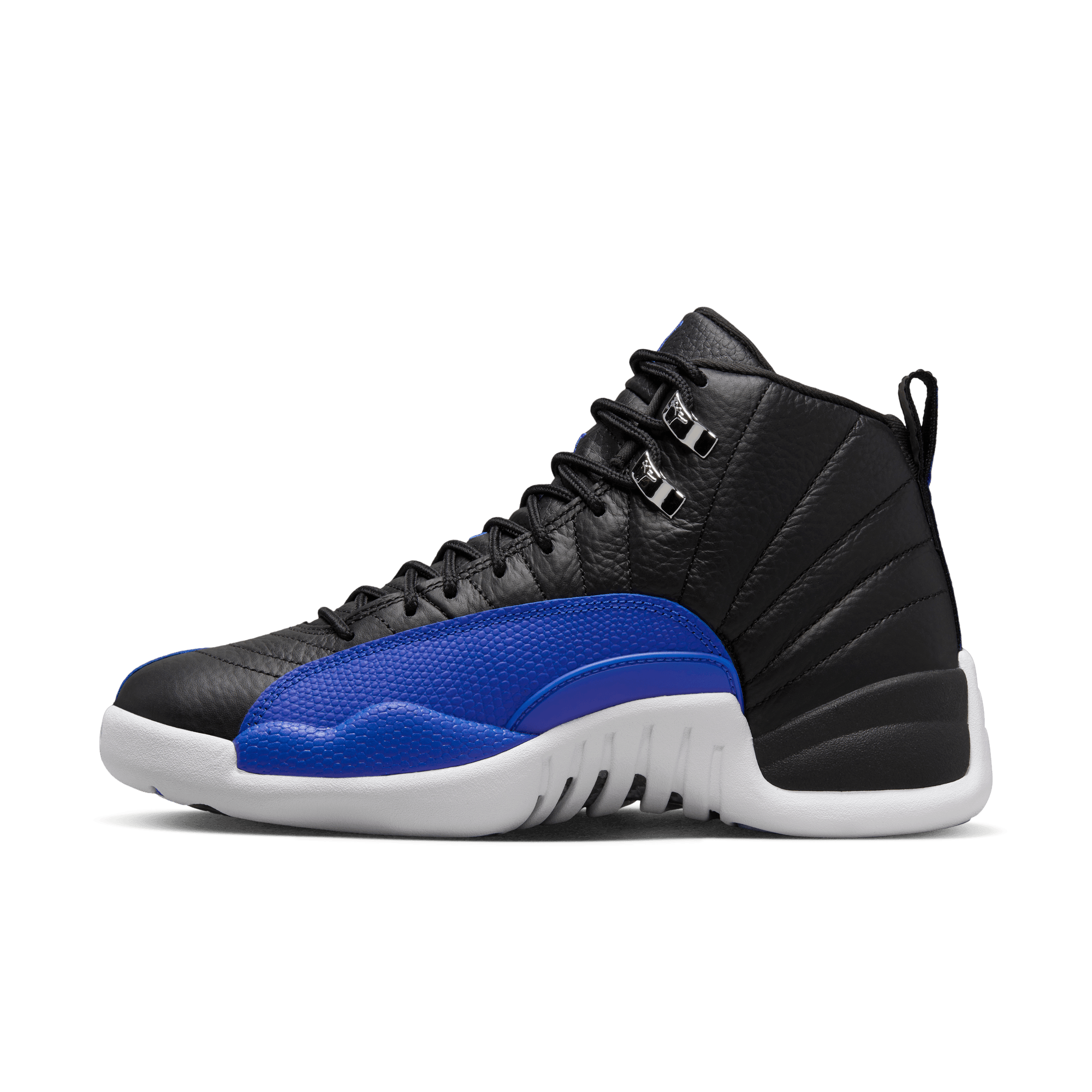 black and royal blue jordans 12