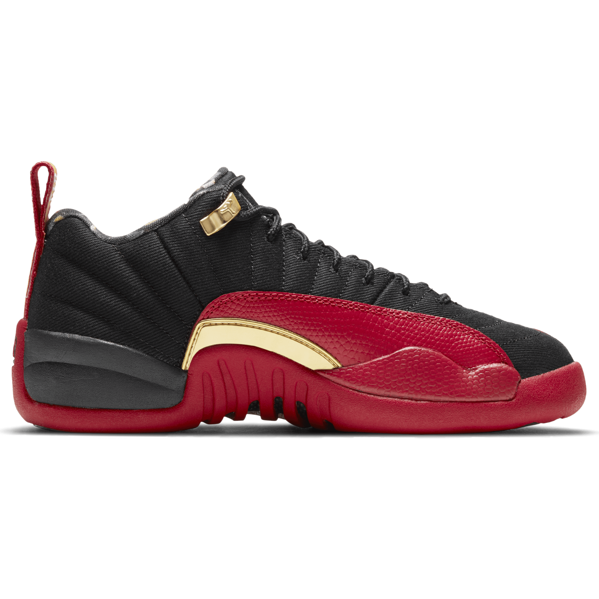 all red jordan 12 grade school