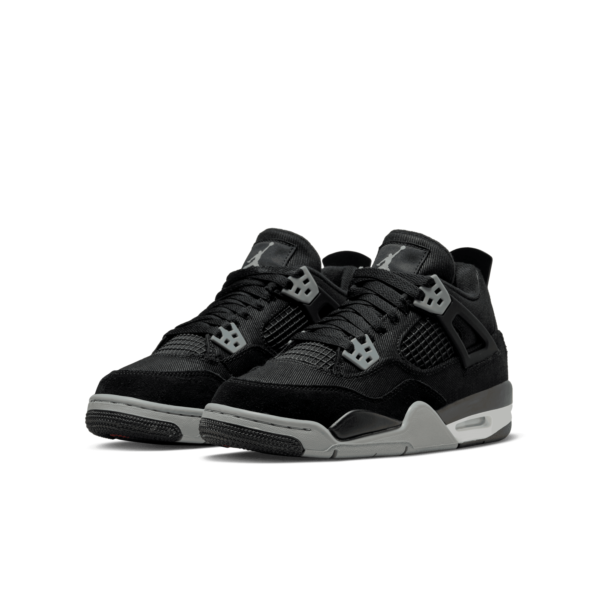 black jordan 4s grade school