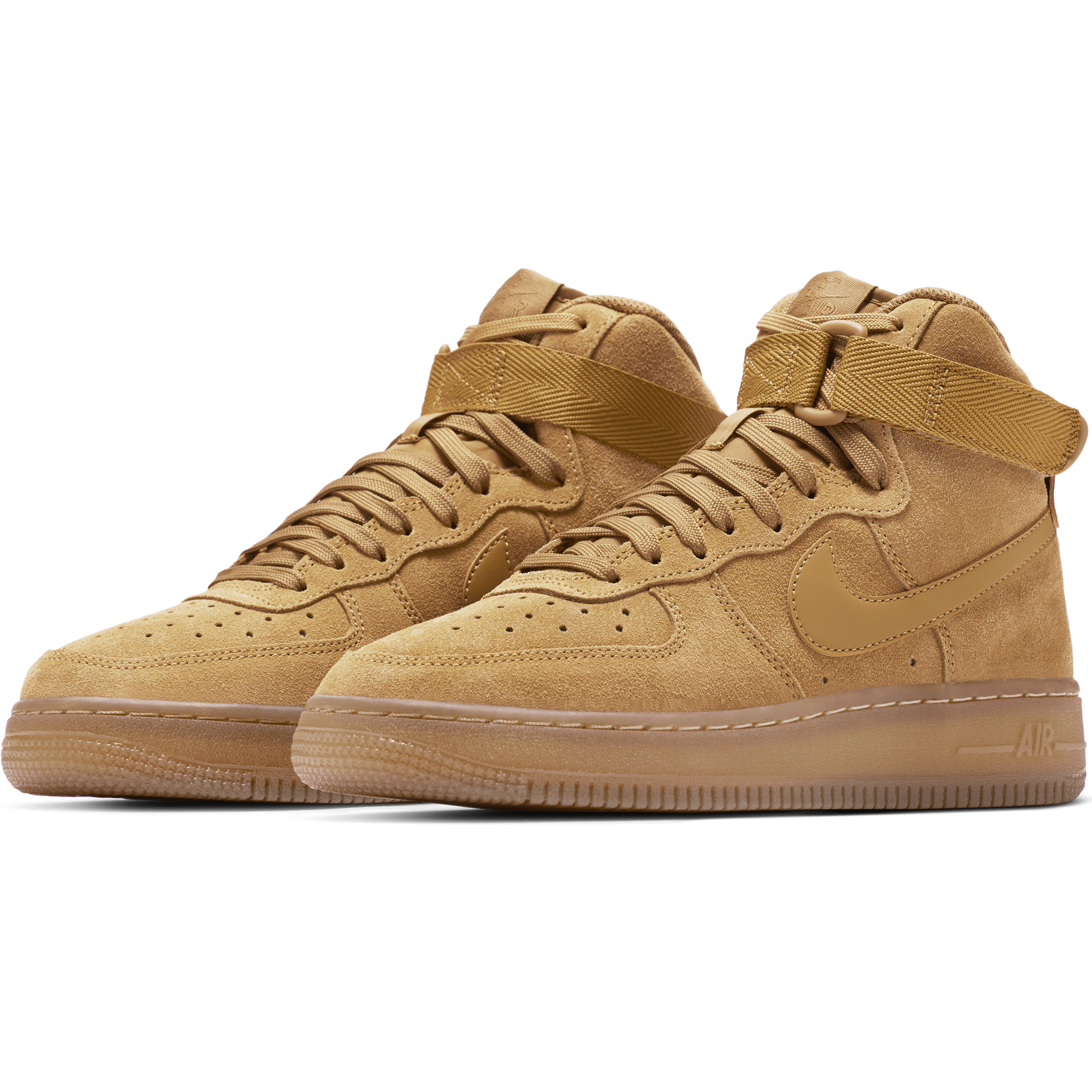 Toddler Nike Air Force 1 LV8 3 Wheat/Wheat-Gum Light Brown (BQ5487