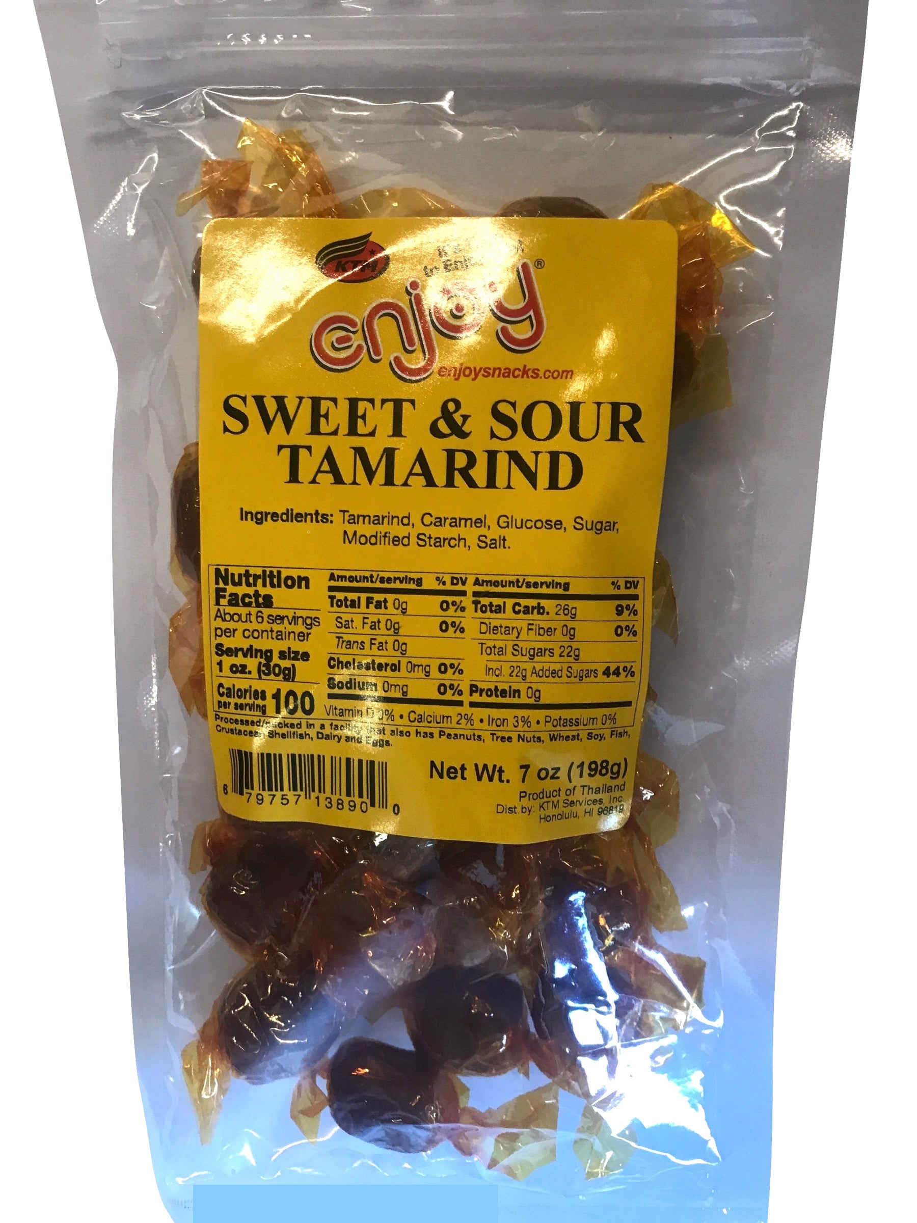 Enjoy Snacks Sweet Sour Tamarind Candy 7 Ounce Da Hawaiian Store