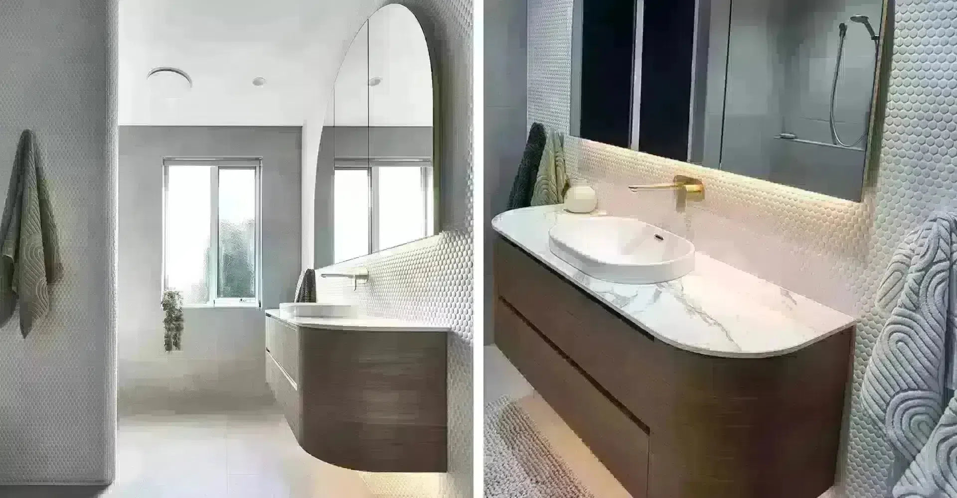 Instinct Interiors Accessible Bathroom curved vanity