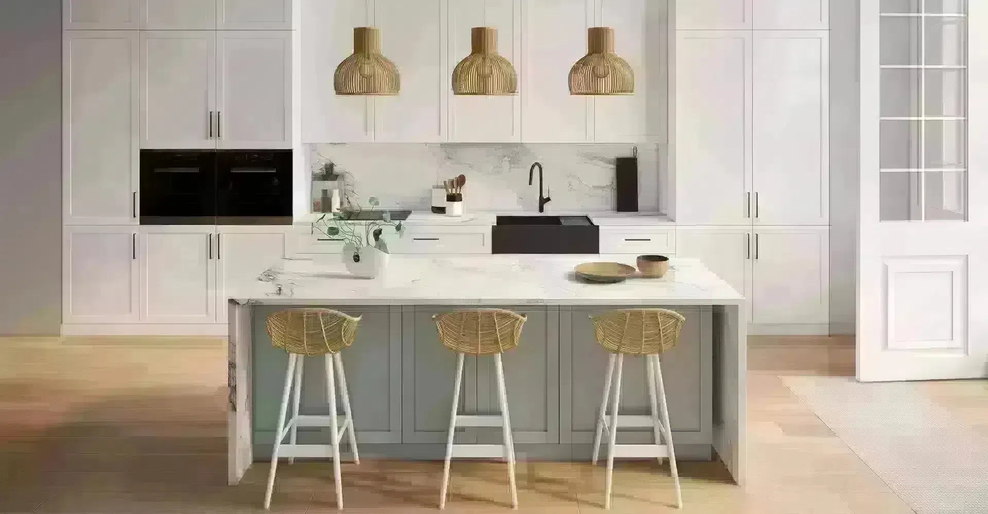 Example of Island Kitchen Layout Design