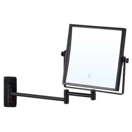 Ablaze Black Square Magnifying Mirror