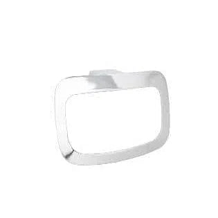 ADP Manhatten Hand Towel Ring - White & Chrome Or Black & Chrome