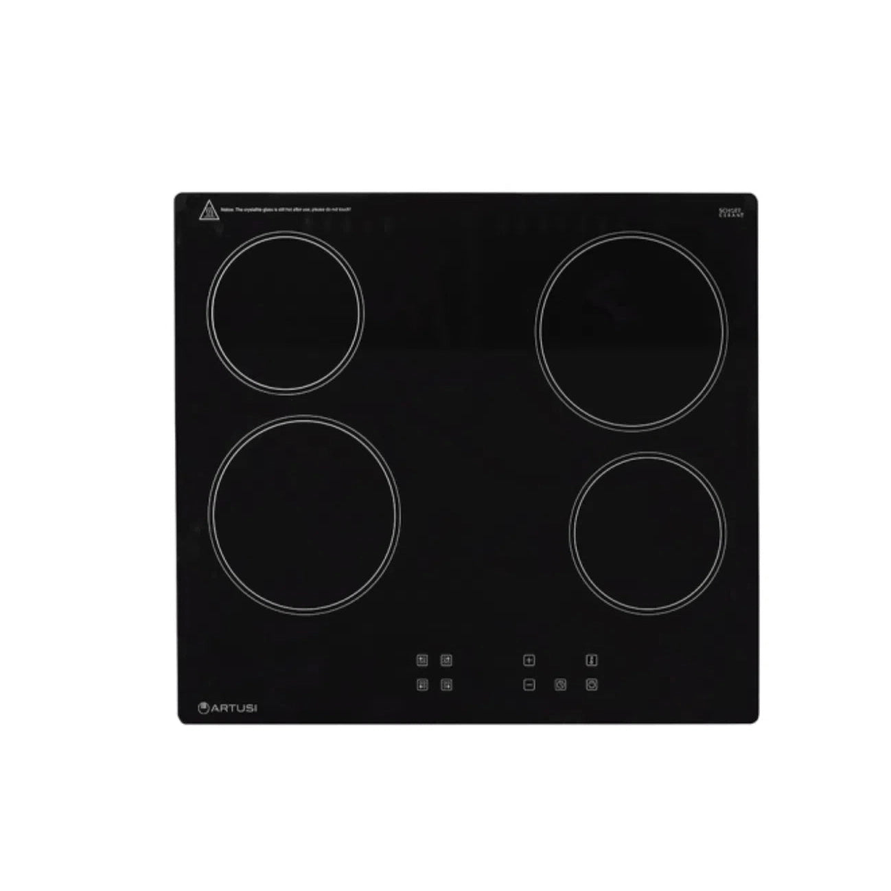 Artusi 60cm Ceramic Cooktop Black Glass