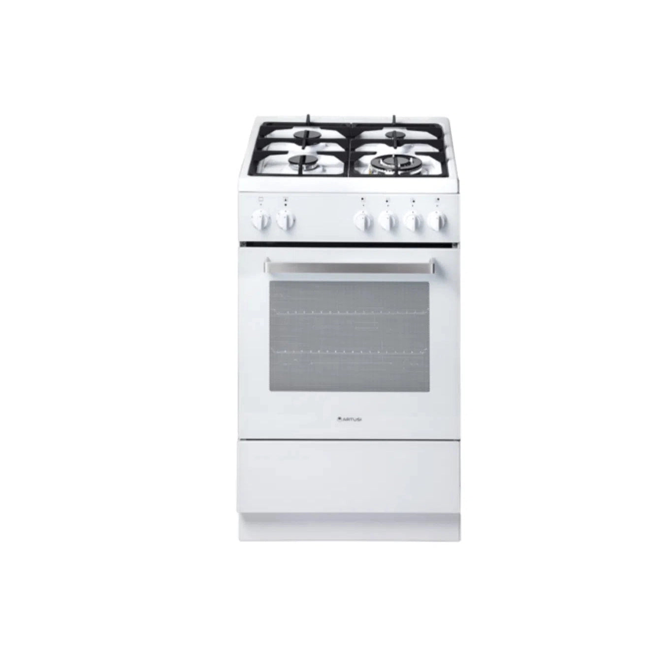 Artusi 54cm Dual Fuel Oven/Stove with Gas Hob White