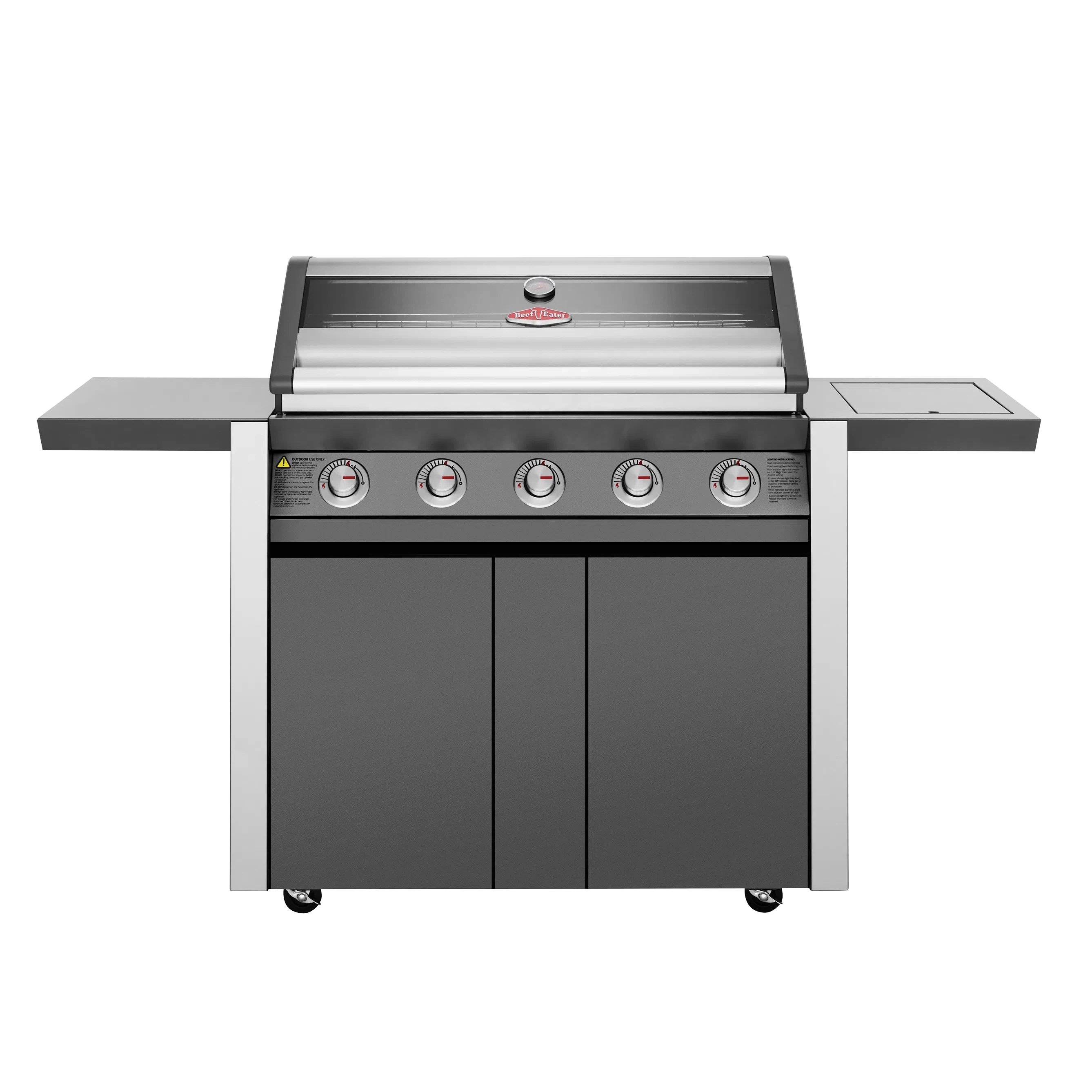 BeefEater 1600 Series 5 Burner BBQ + Side Burner & Trolley