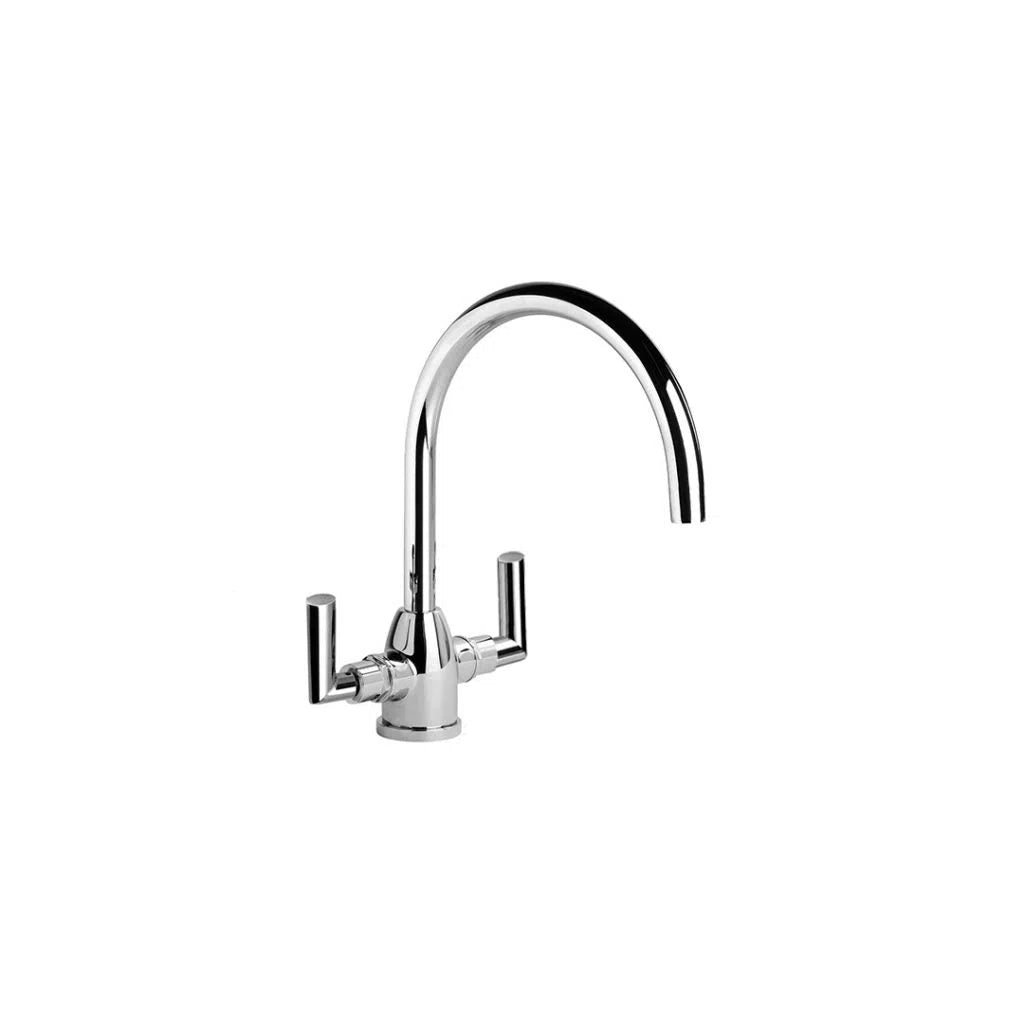 Brodware City Plus Kitchen Mixer with D Levers & Swivel Spout