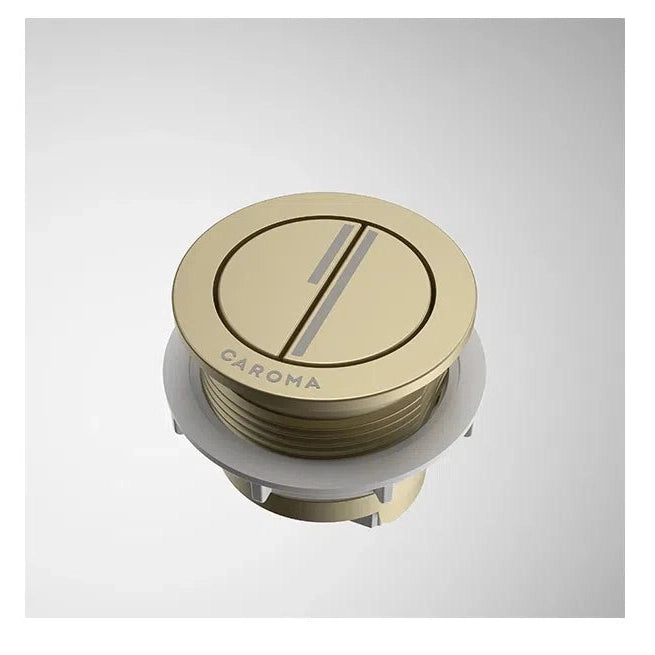 Caroma Round Cistern Flush Button Brushed Brass Pvd