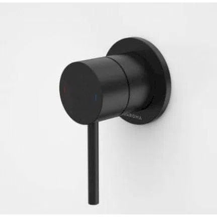 Caroma Liano II Bath/Shower Mixer - Round Plate - Matte Black