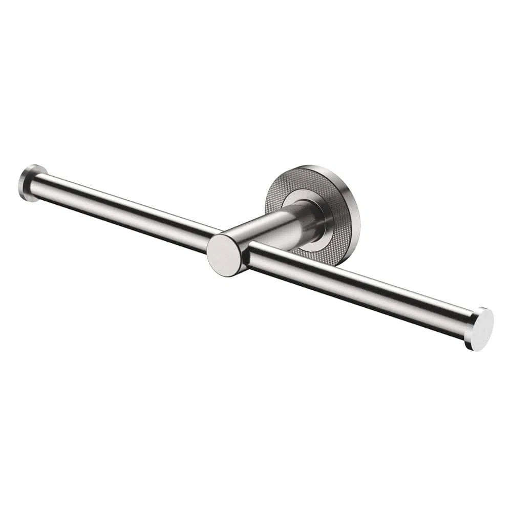 Fienza Axle Double Roll Holder, Brushed Nickel