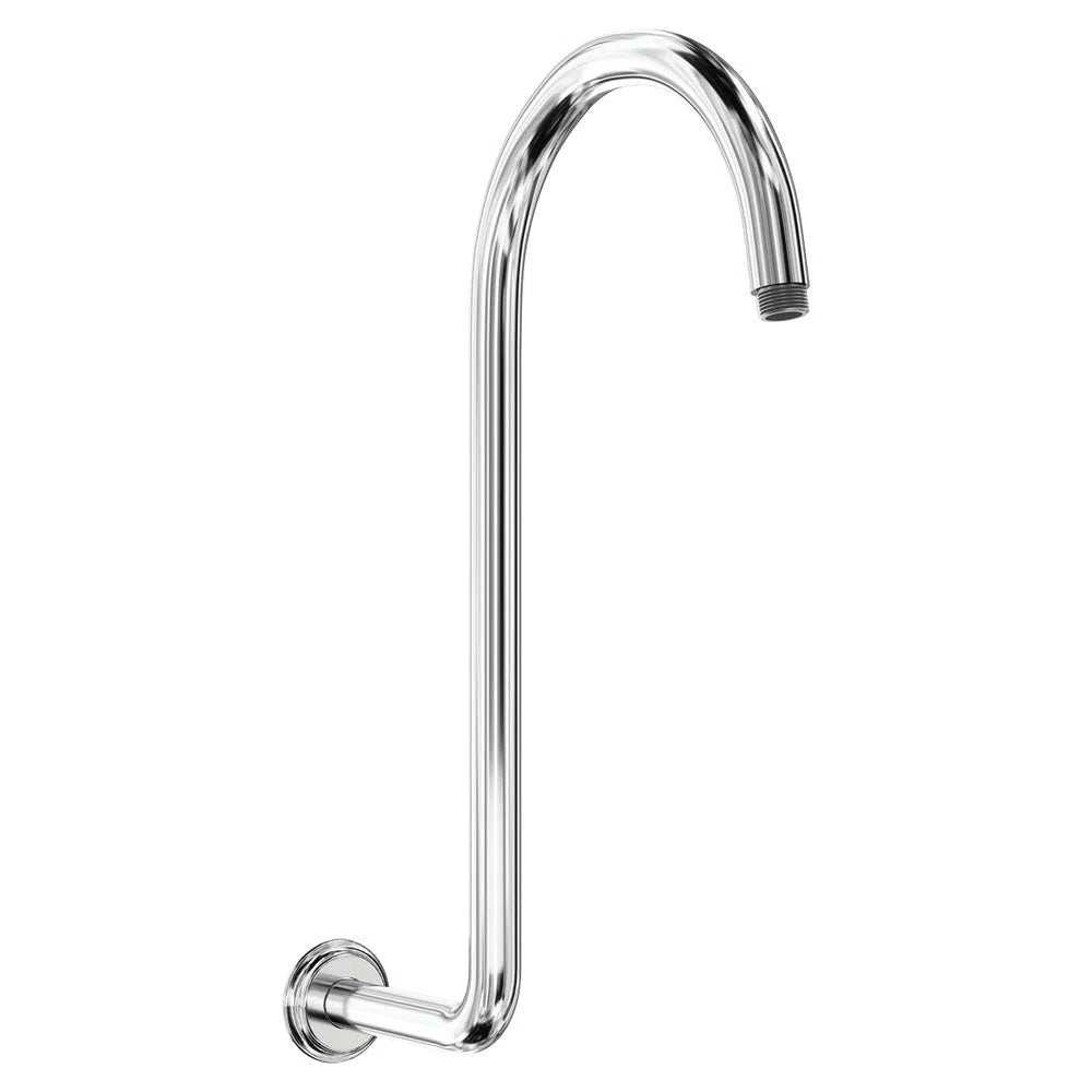 Fienza Classical Fixed Swan-Neck Arm, Brushed Nickel